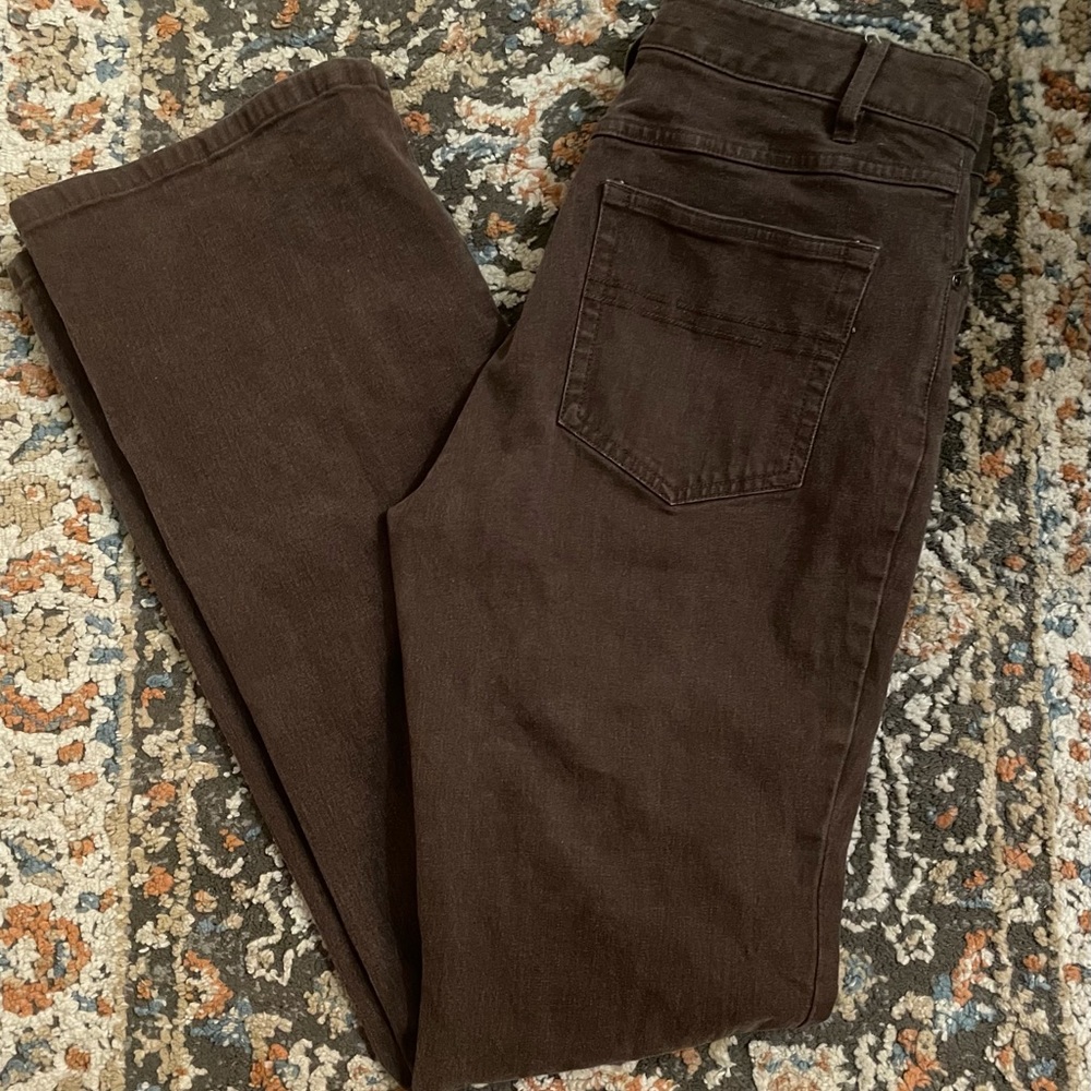 Brown Bell Bottom Jeans